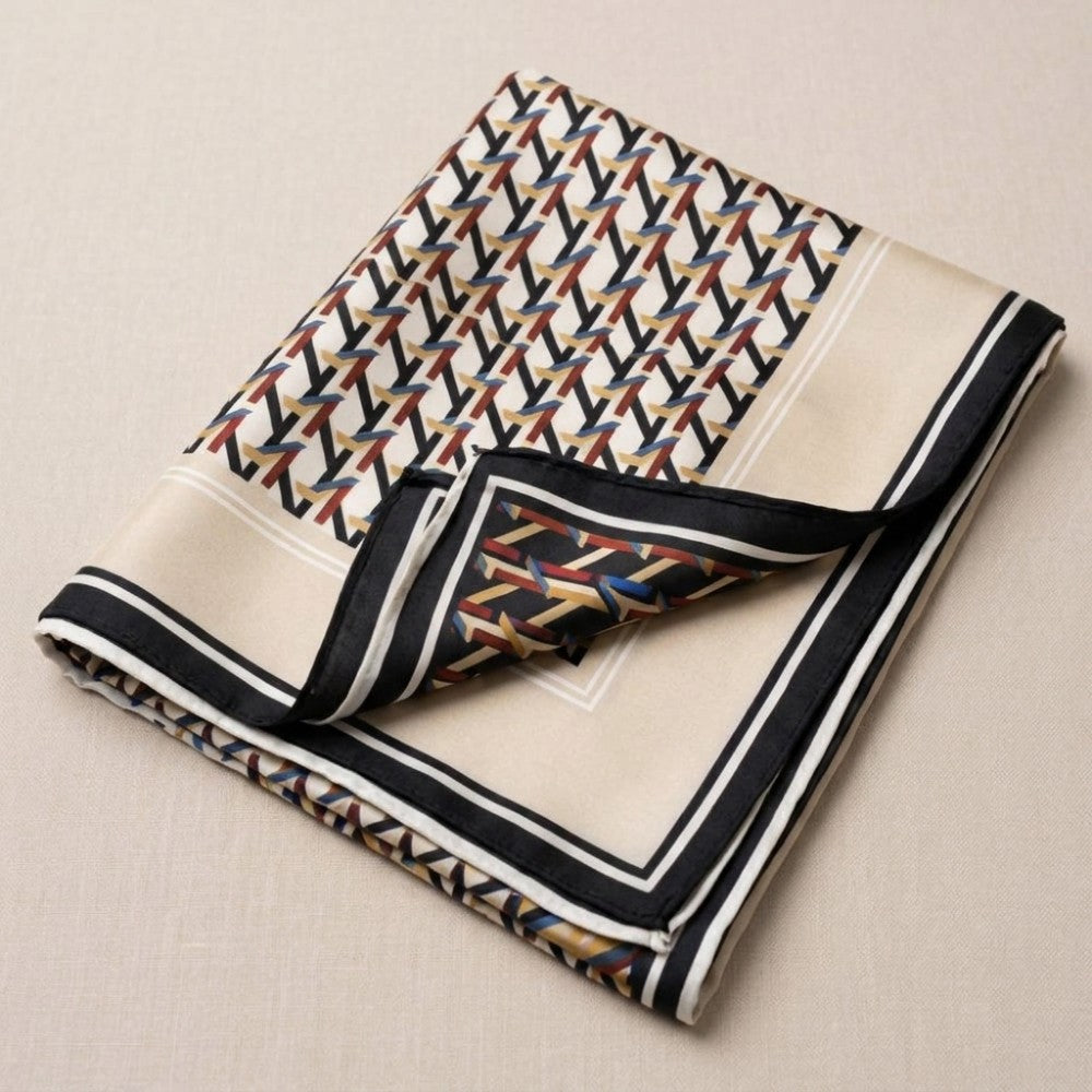 100% Mulberry Silk Scarf 90x90cm Square Silk Shawl and Head Scarf 16 Momme Luxury Neckwear and Handbag Accessory for Gifts