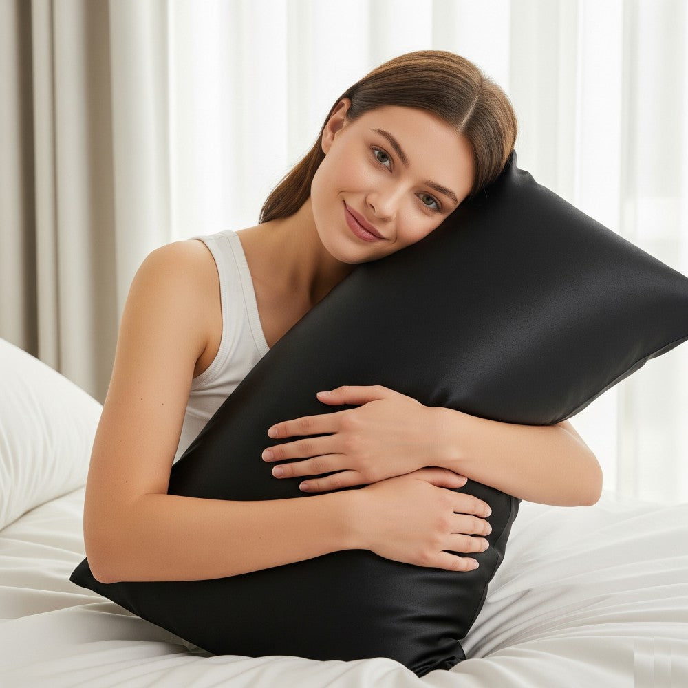 2 Pack Luxury 100% Mulberry Silk Pillowcase for Hair and Skin Health | Smooth Cooling Gentle Sleep | Envelope Closure