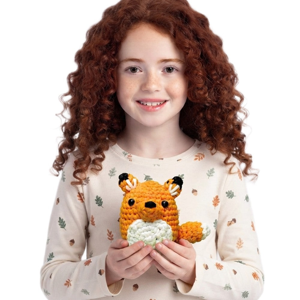 Crochet DIY Kit for Beginners – Amigurumi Craft Set with Yarn Stuffing and Crochet Hook