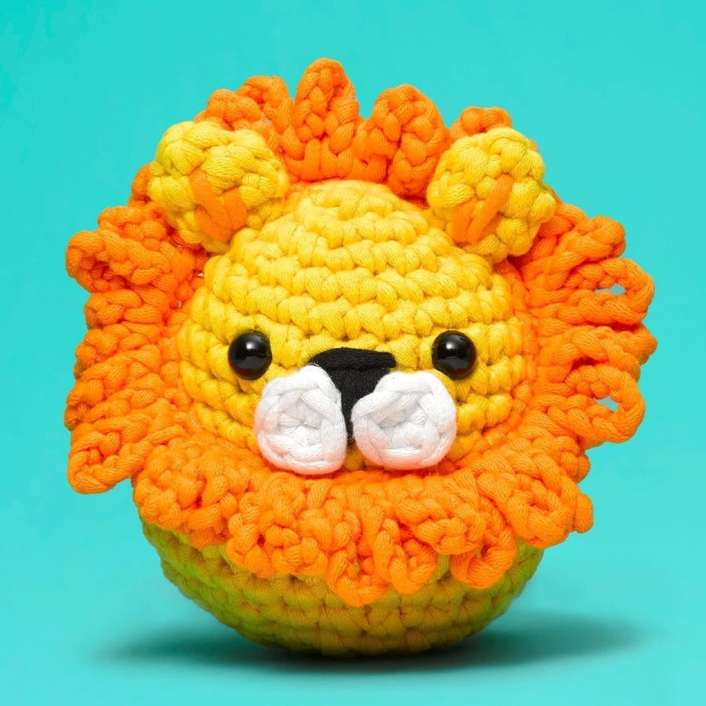 Crochet DIY Kit for Beginners – Amigurumi Craft Set with Yarn Stuffing and Crochet Hook