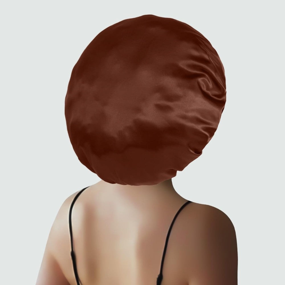 Luxury Satin Hair Bonnet Oversized Hair Wrap Retains Moisture Anti-Frizz Sleep Cap for Natural Hair