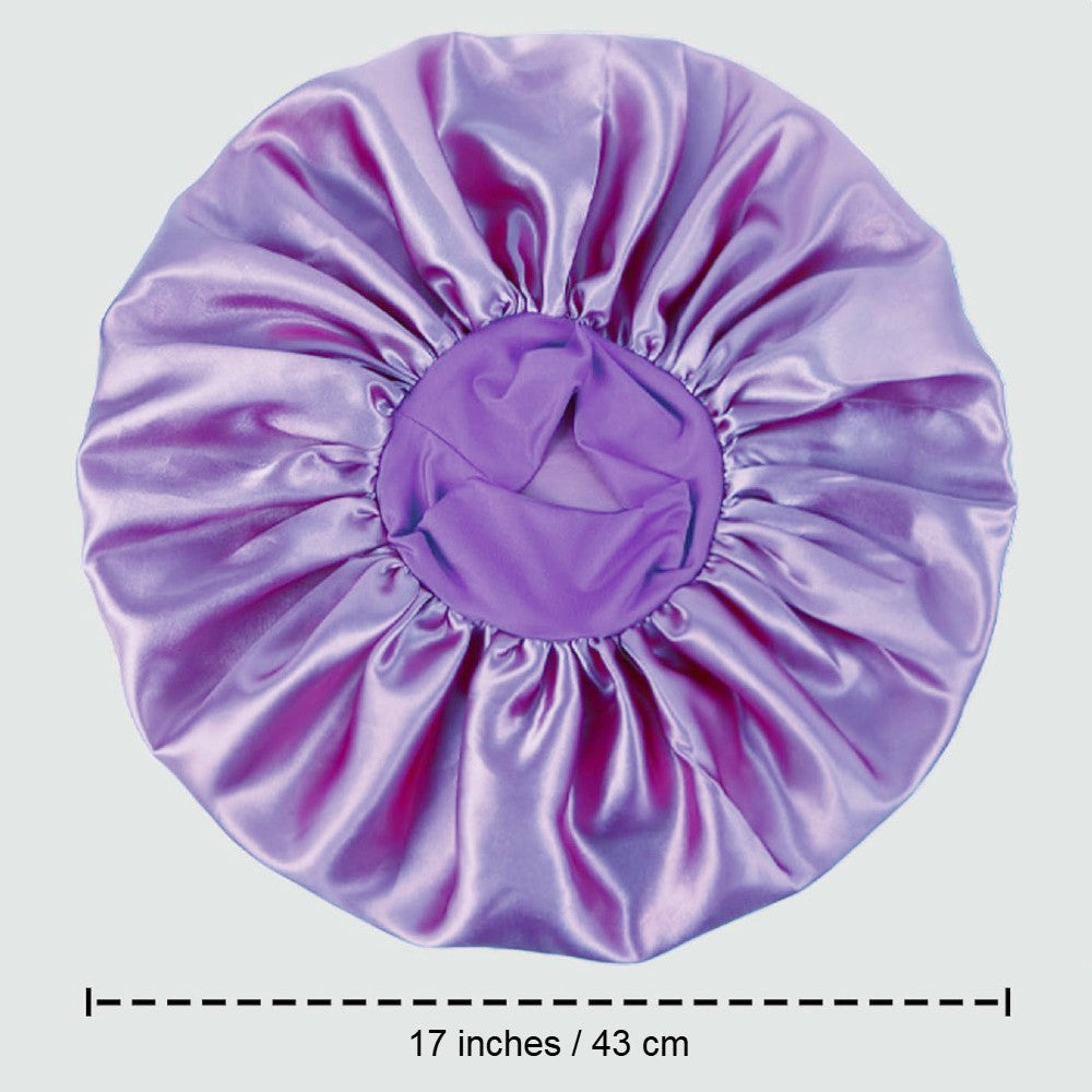 Luxury Satin Hair Bonnet Oversized Hair Wrap Retains Moisture Anti-Frizz Sleep Cap for Natural Hair