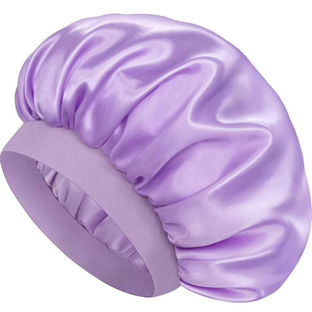 Luxury Satin Hair Bonnet Oversized Hair Wrap Retains Moisture Anti-Frizz Sleep Cap for Natural Hair