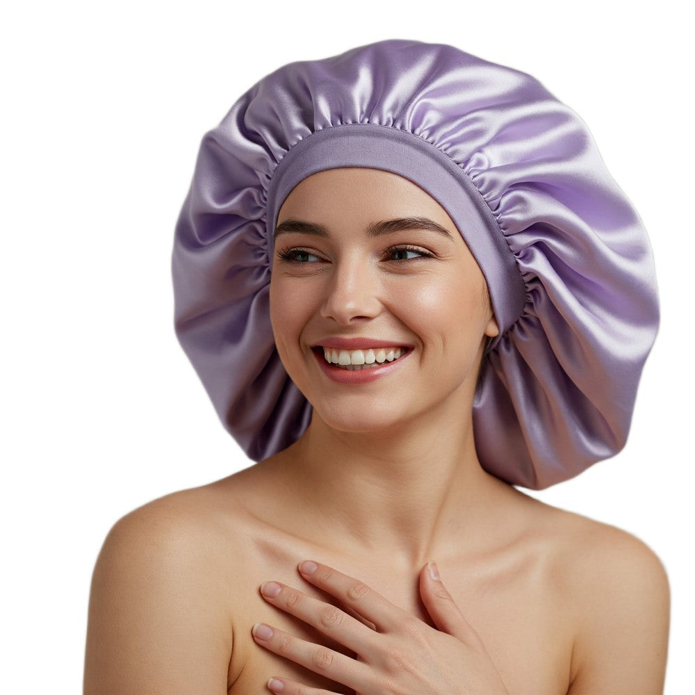 Luxury Satin Hair Bonnet Oversized Hair Wrap Retains Moisture Anti-Frizz Sleep Cap for Natural Hair