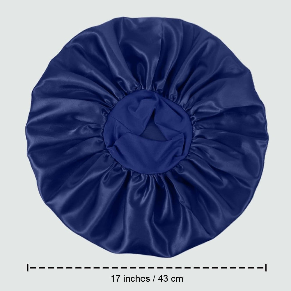 Luxury Satin Hair Bonnet Oversized Hair Wrap Retains Moisture Anti-Frizz Sleep Cap for Natural Hair