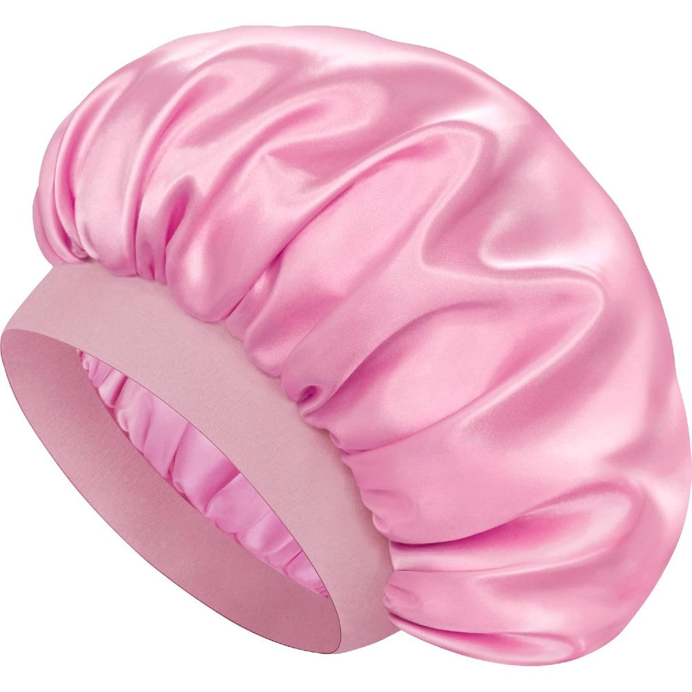 Luxury Satin Hair Bonnet Oversized Hair Wrap Retains Moisture Anti-Frizz Sleep Cap for Natural Hair