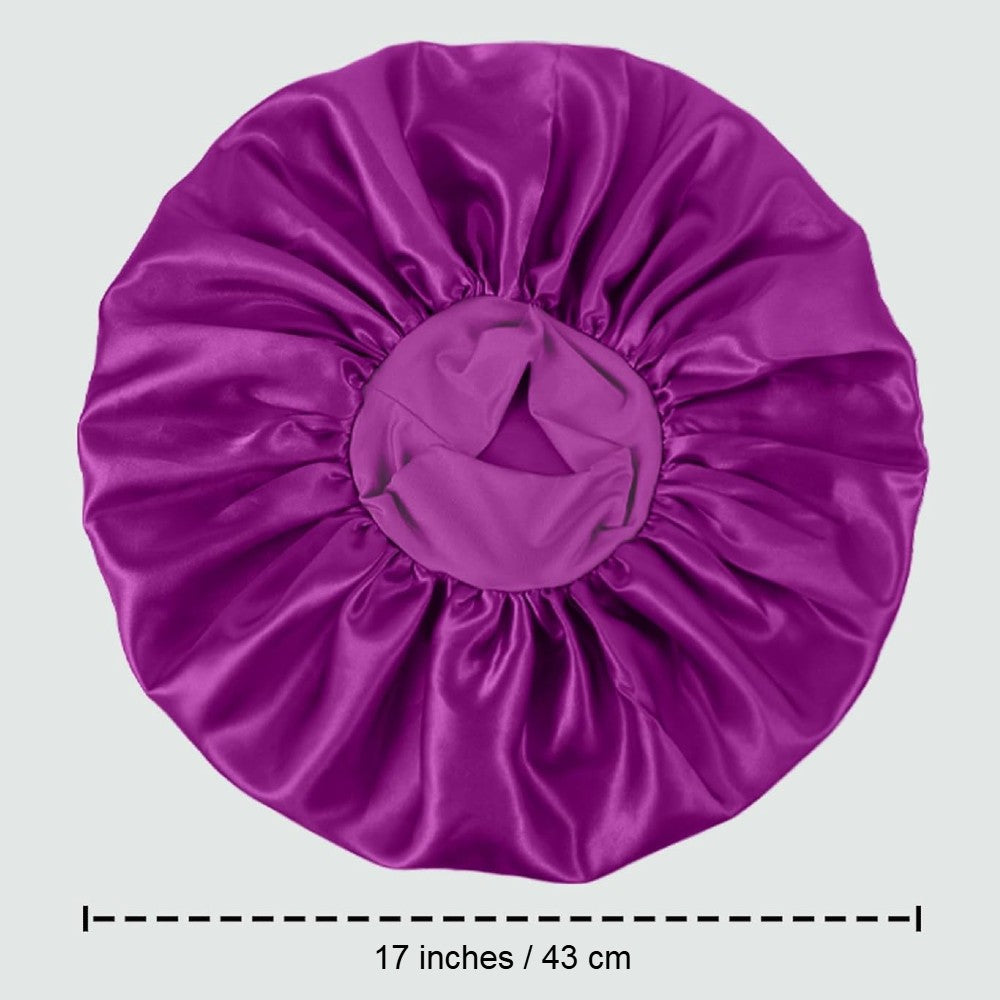 Luxury Satin Hair Bonnet Oversized Hair Wrap Retains Moisture Anti-Frizz Sleep Cap for Natural Hair