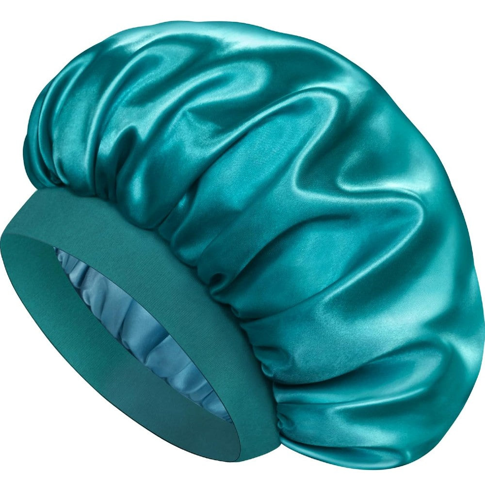 Luxury Satin Hair Bonnet Oversized Hair Wrap Retains Moisture Anti-Frizz Sleep Cap for Natural Hair