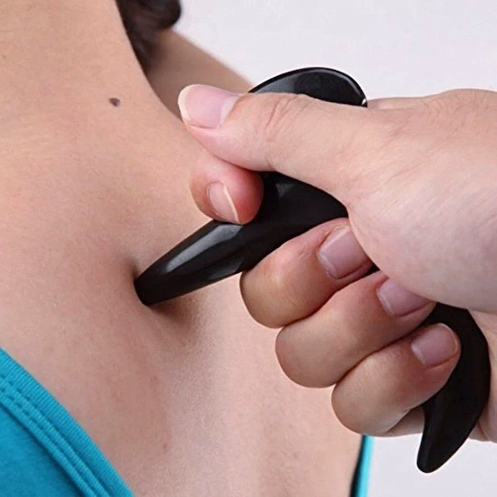 Authentic Bian Stone Gua Sha Body Massage Tool | Deep Tissue & Muscle Tension Relief
