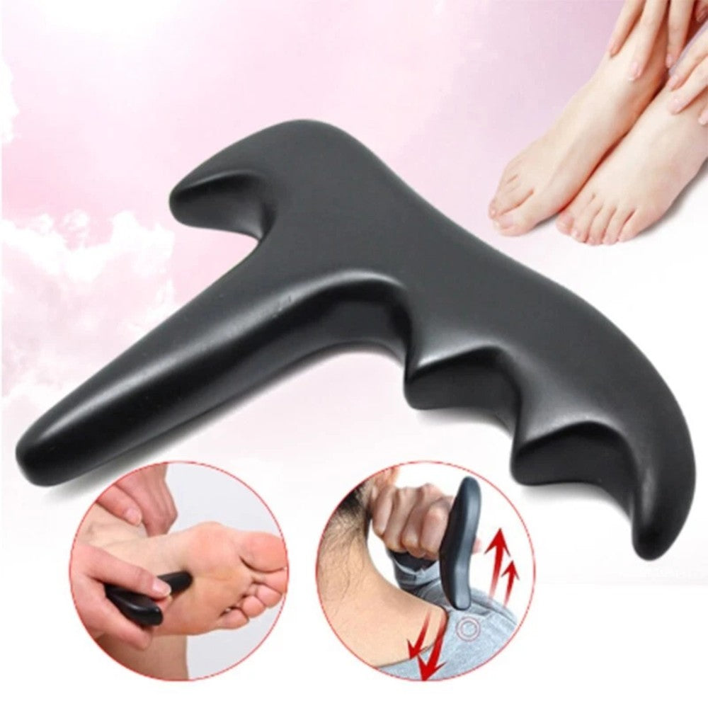 Authentic Bian Stone Gua Sha Body Massage Tool | Deep Tissue & Muscle Tension Relief