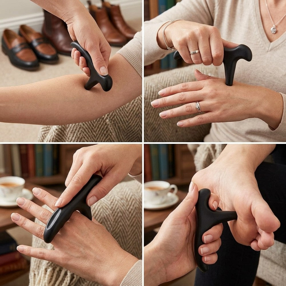Authentic Bian Stone Gua Sha Body Massage Tool | Deep Tissue & Muscle Tension Relief