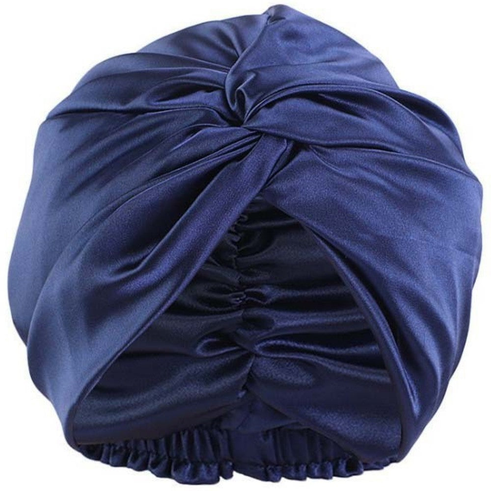 Satin Hair Bonnet for Sleeping Double Layer Hair Wrap Sleep Cap Turban