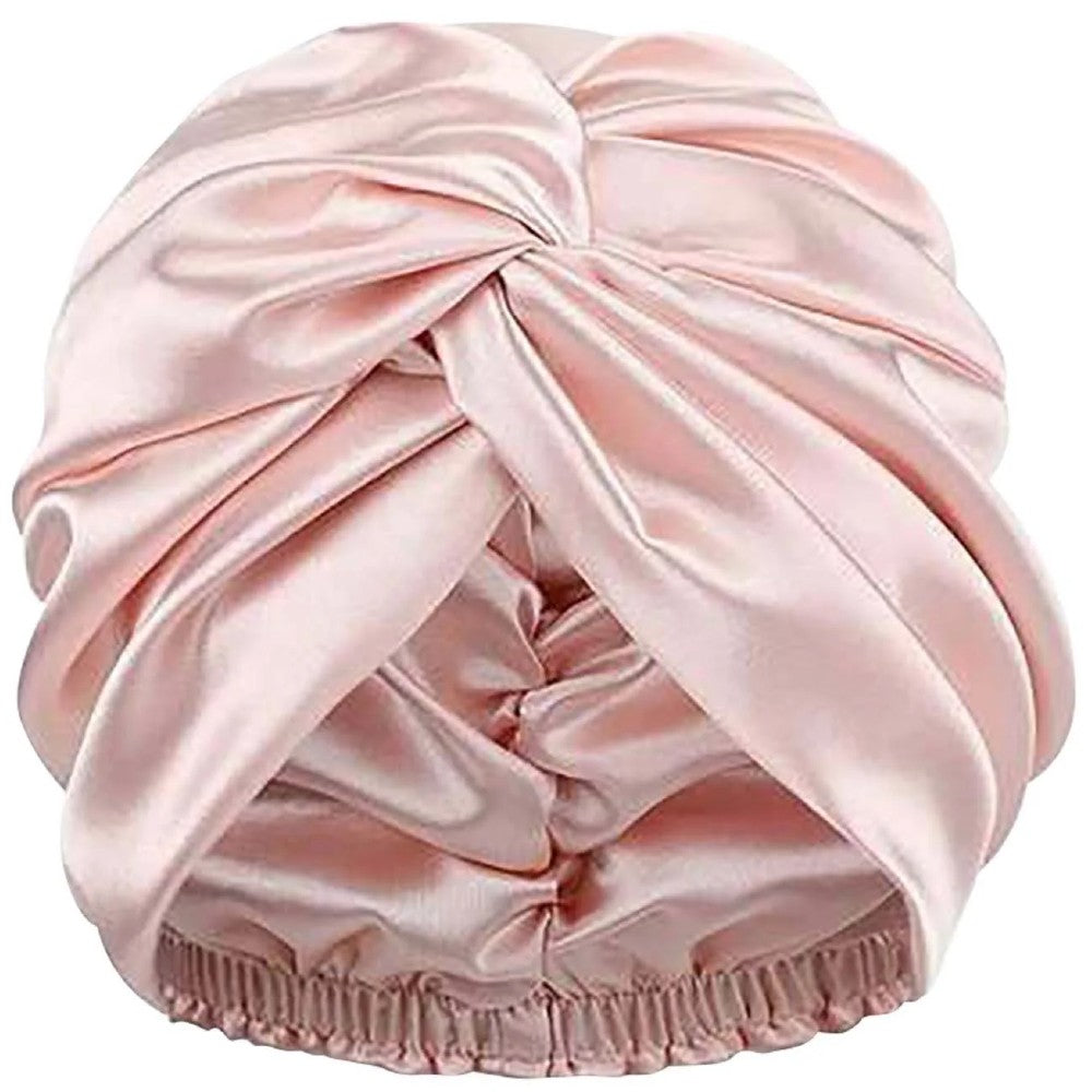 Satin Hair Bonnet for Sleeping Double Layer Hair Wrap Sleep Cap Turban