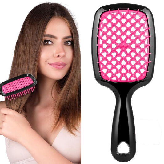 Detangling Hair Brush Set for All Hair Types - Large and Travel Size Wet/Dry Hairbrush