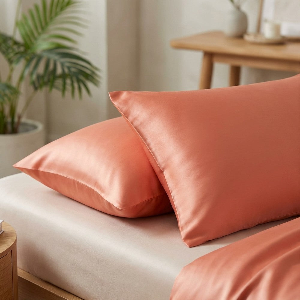 2 Pack Luxury 100% Mulberry Silk Pillowcase for Hair and Skin Health | Smooth Cooling Gentle Sleep | Envelope Closure