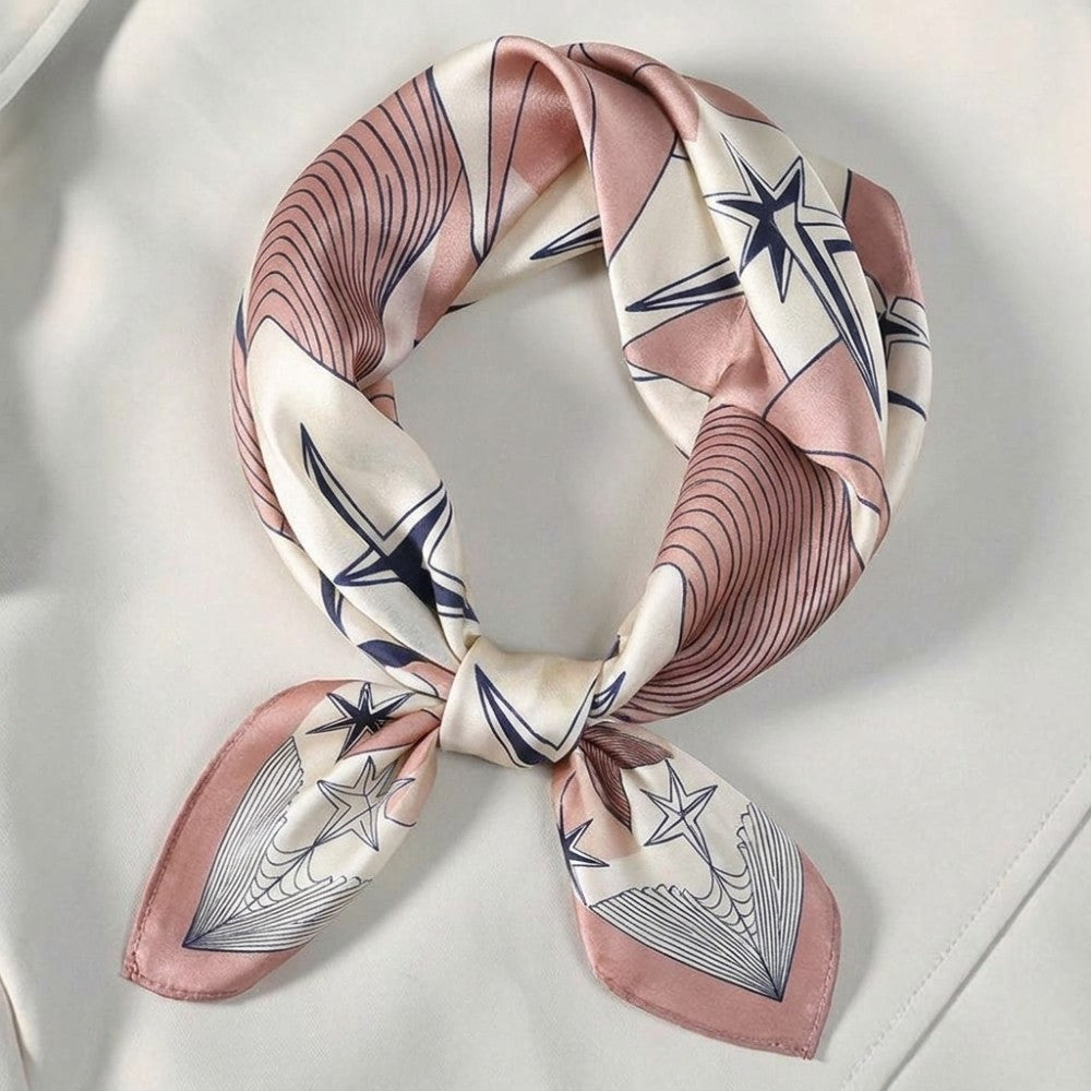 100% Mulberry Silk Square Scarf 16 Momme 53x53cm Luxury Neckwear and Handbag Accessory for Gifts