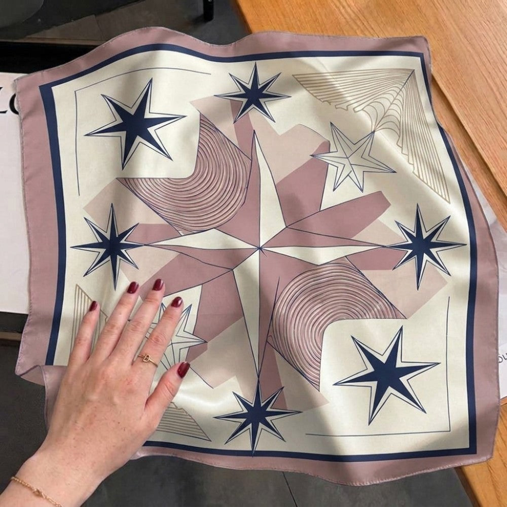100% Mulberry Silk Square Scarf 16 Momme 53x53cm Luxury Neckwear and Handbag Accessory for Gifts