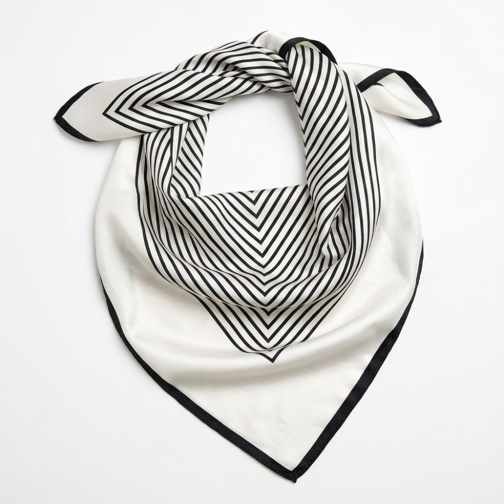 100% Mulberry Silk Scarf 90x90cm Square Silk Shawl and Head Scarf 16 Momme Luxury Neckwear and Handbag Accessory for Gifts
