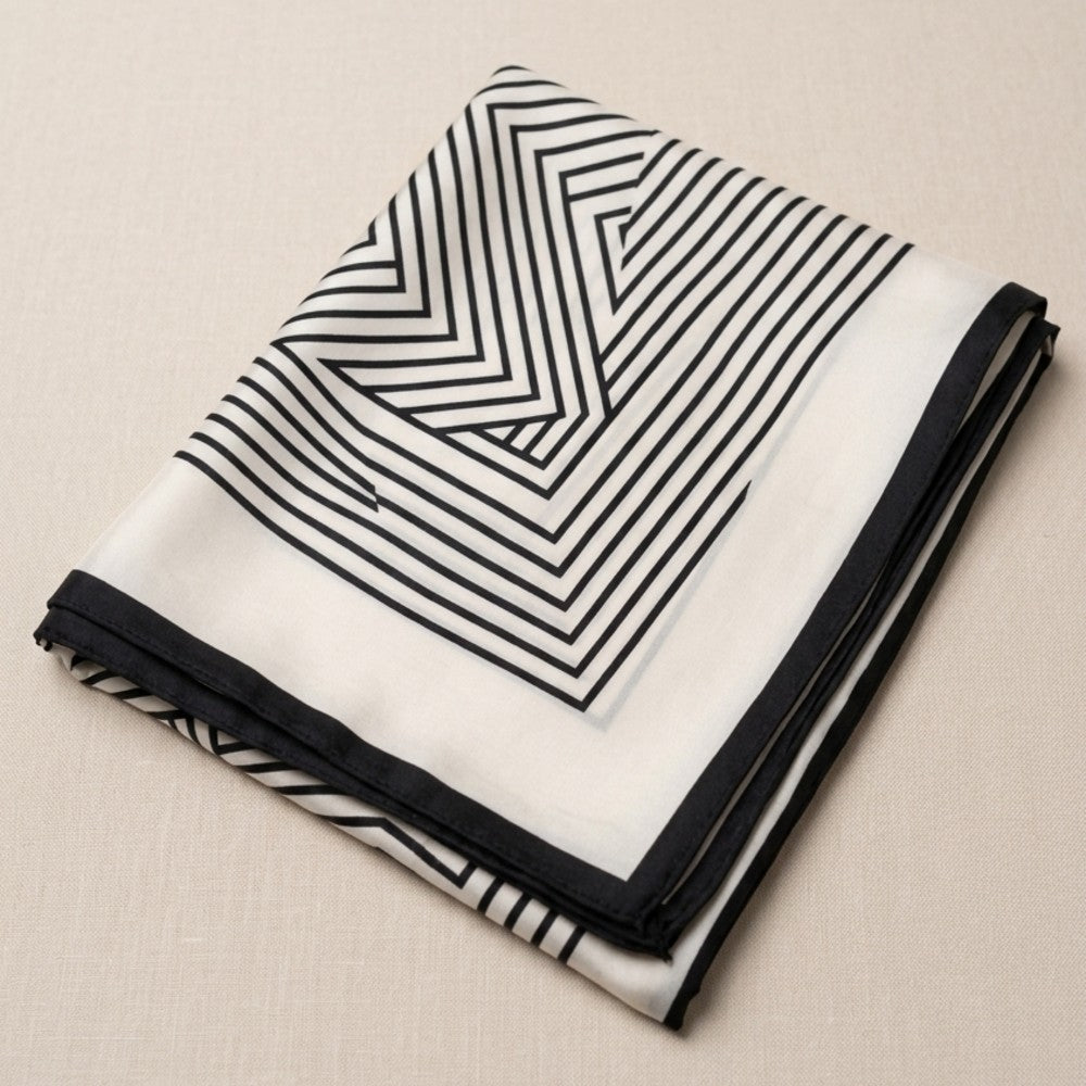 100% Mulberry Silk Scarf 90x90cm Square Silk Shawl and Head Scarf 16 Momme Luxury Neckwear and Handbag Accessory for Gifts