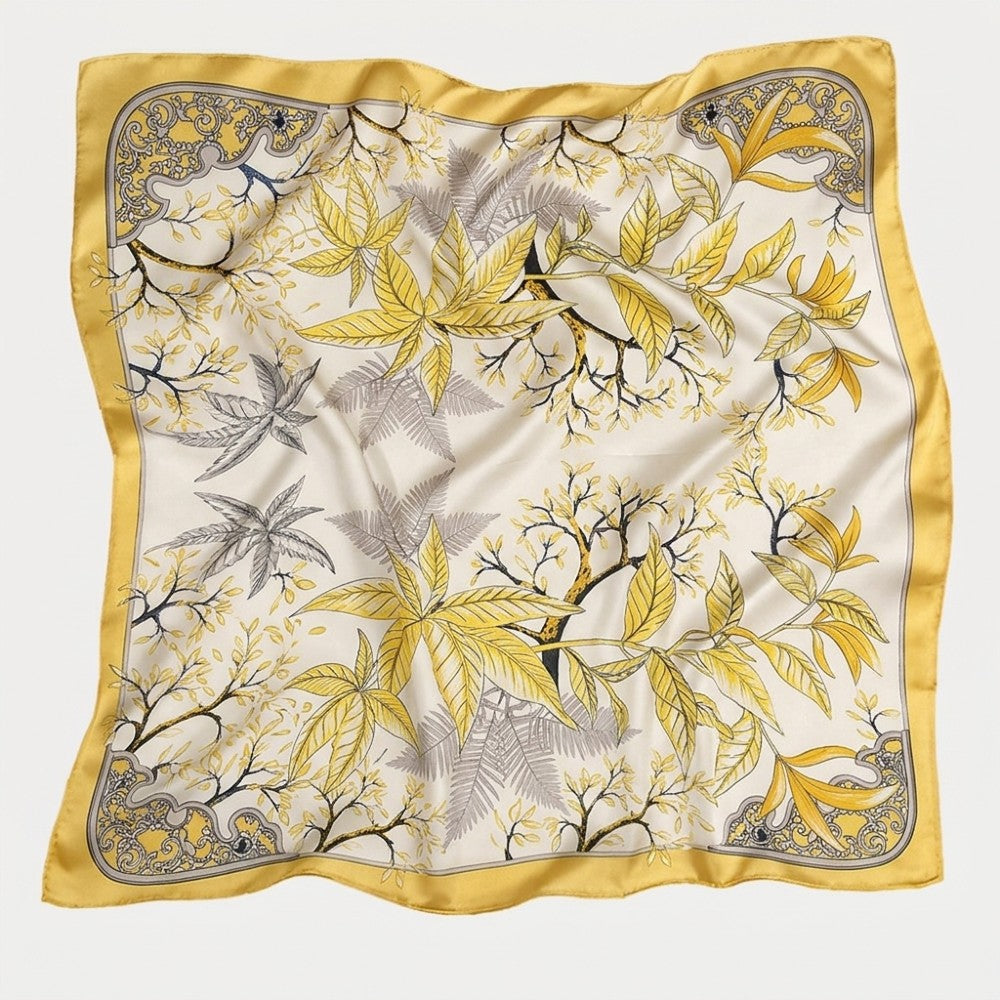 100% Mulberry Silk Square Scarf 16 Momme 53x53cm Luxury Neckwear and Handbag Accessory for Gifts