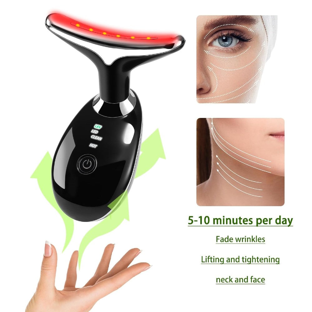 Relaxing Face Neck Massager for Sculpted Jawline Skin Lifting Tightening Beauty Device
