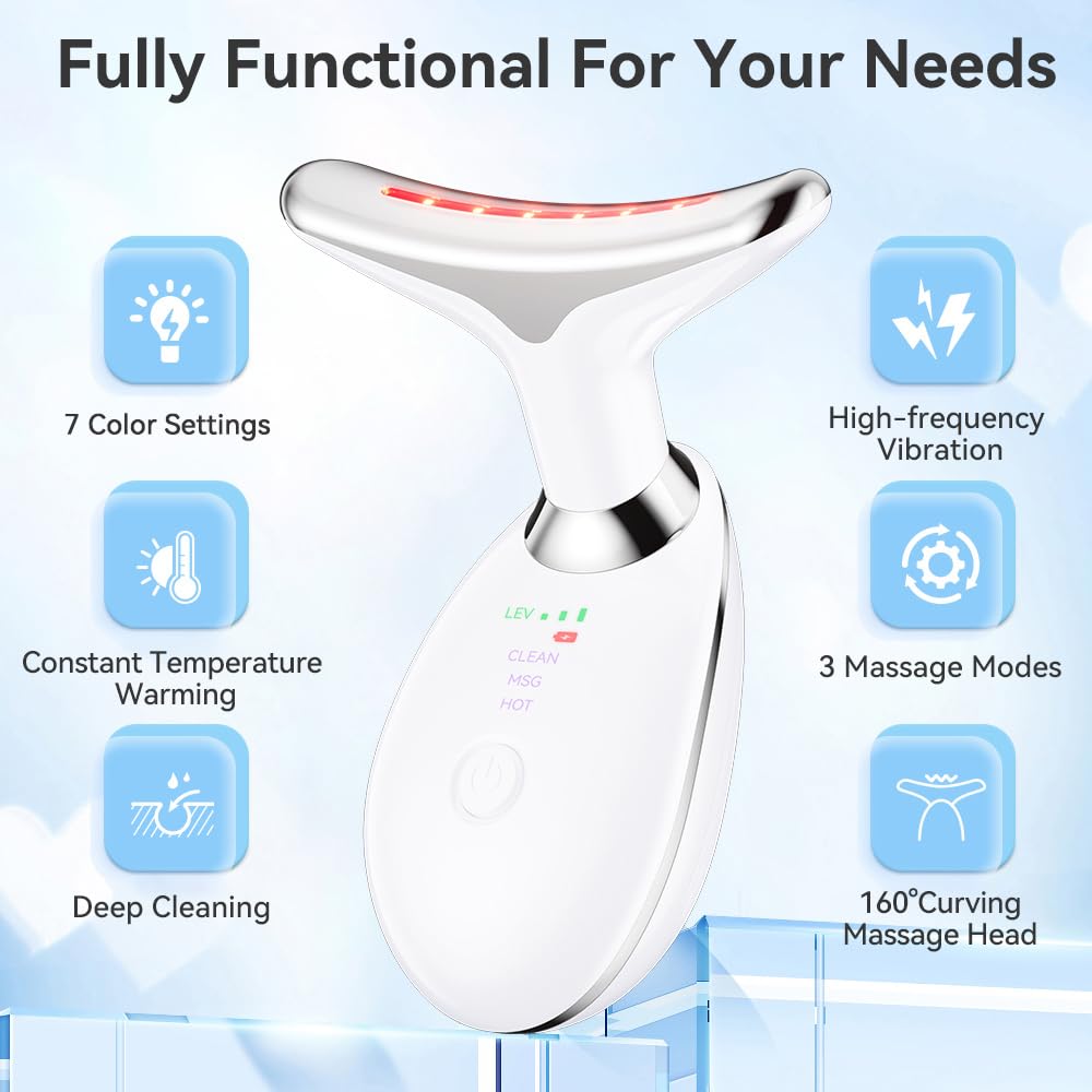 Relaxing Face Neck Massager for Sculpted Jawline Skin Lifting Tightening Beauty Device