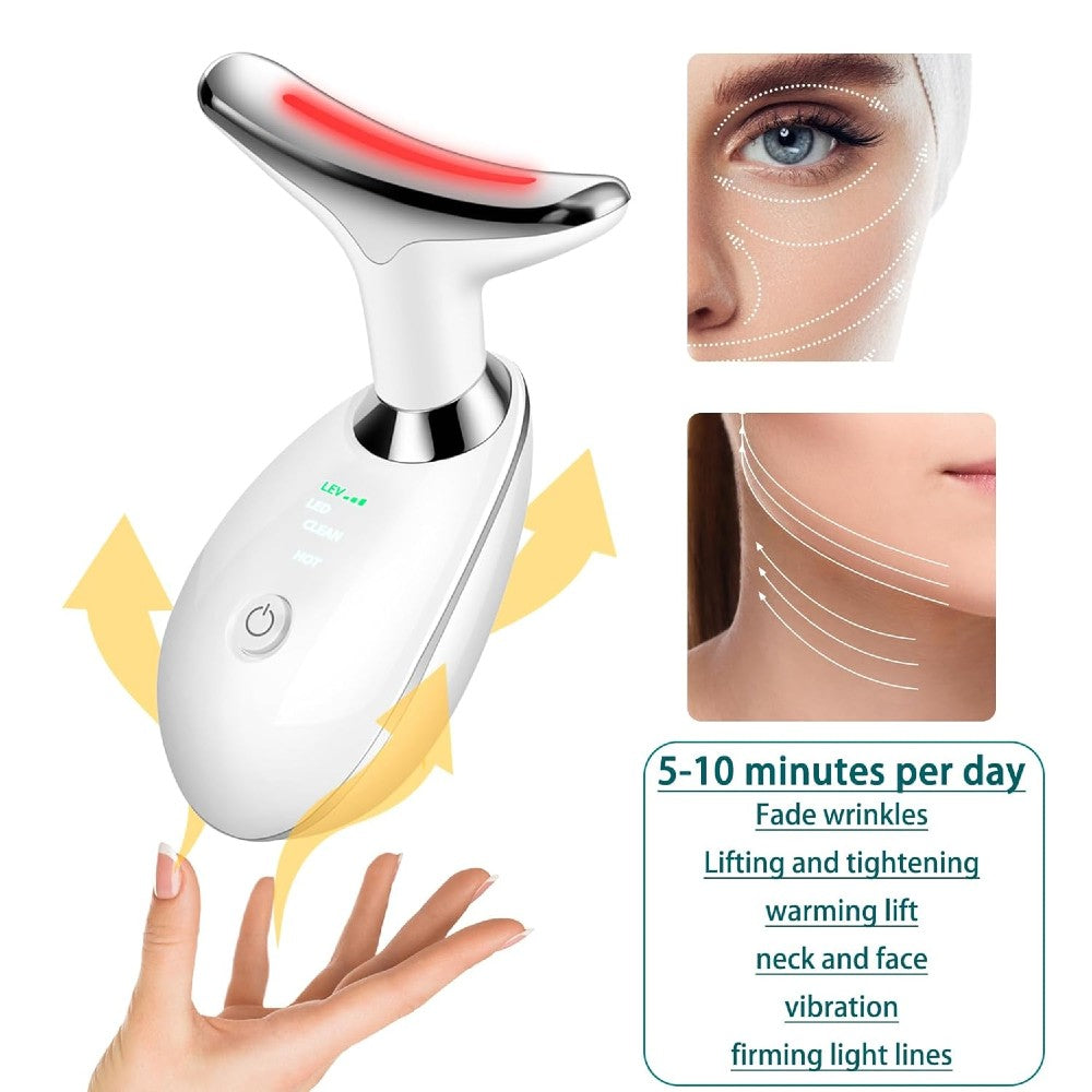 Relaxing Face Neck Massager for Sculpted Jawline Skin Lifting Tightening Beauty Device