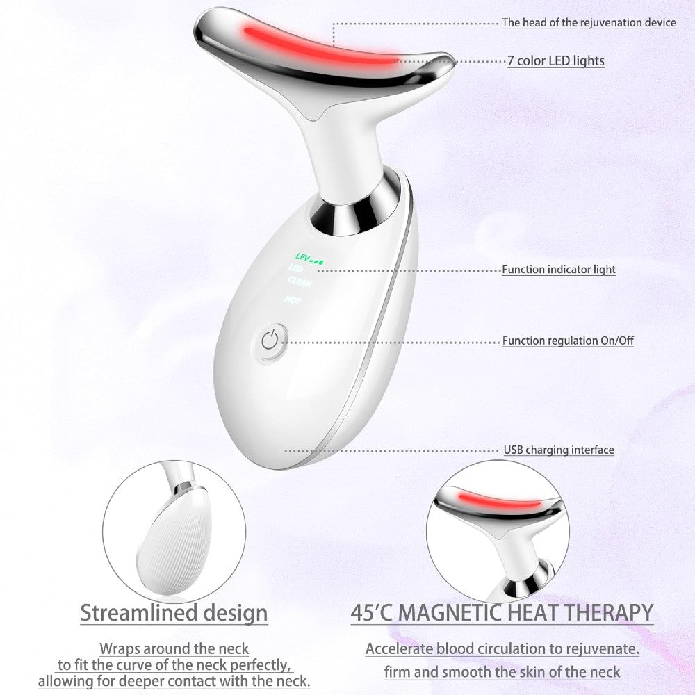 Relaxing Face Neck Massager for Sculpted Jawline Skin Lifting Tightening Beauty Device