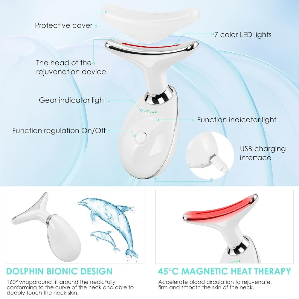 Relaxing Face Neck Massager for Sculpted Jawline Skin Lifting Tightening Beauty Device