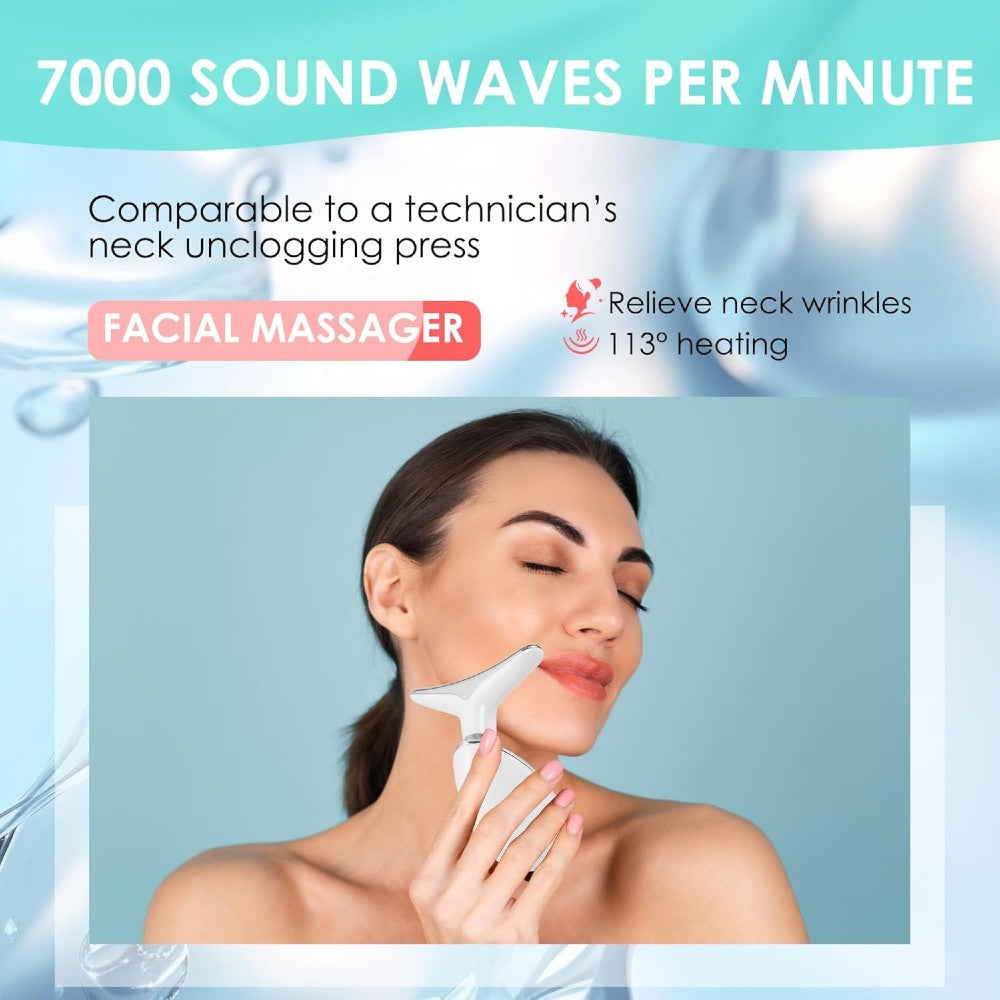 Relaxing Face Neck Massager for Sculpted Jawline Skin Lifting Tightening Beauty Device