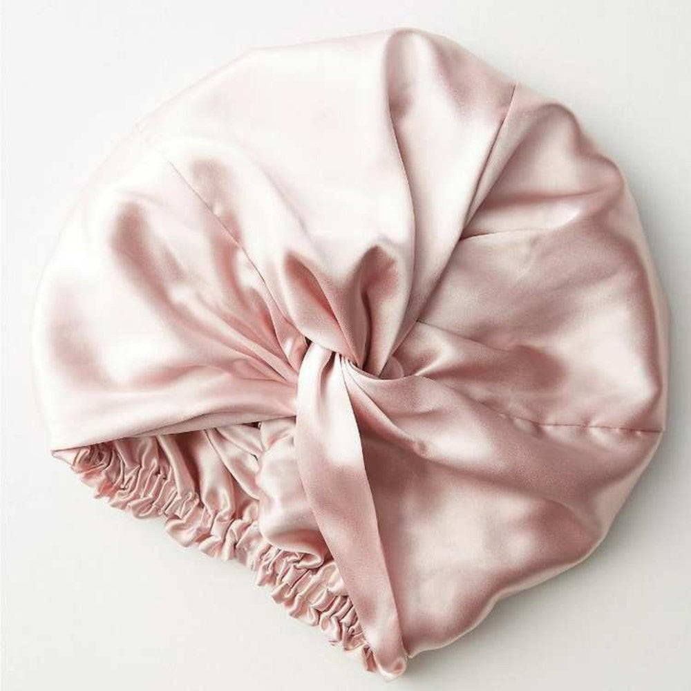 Satin Hair Bonnet for Sleeping Double Layer Hair Wrap Sleep Cap Turban