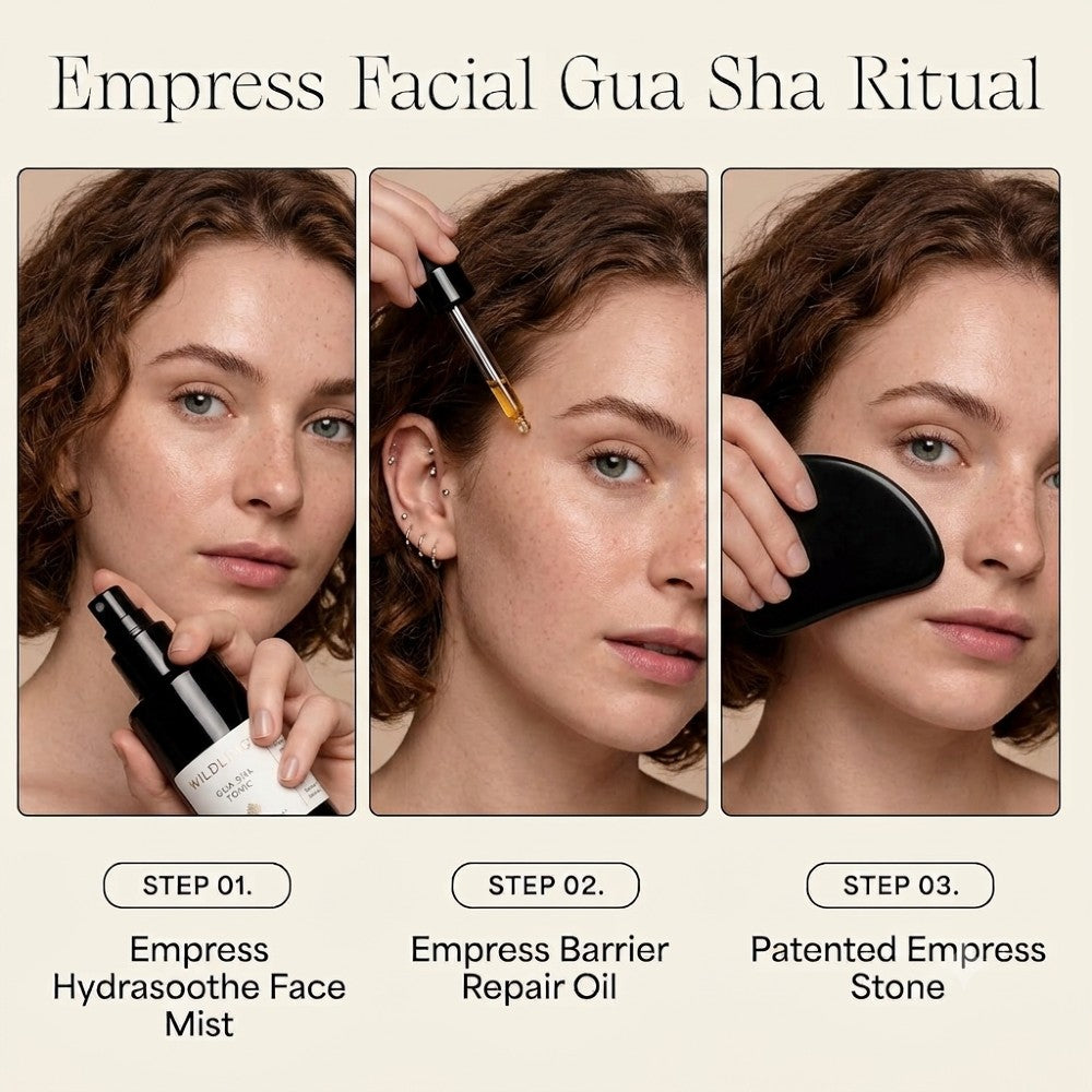 Authentic Bian Stone Gua Sha Facial Lifting Tool | Natural Mineral Face Massager Sculpting Stone for Contour Lymphatic Drainage Puffiness