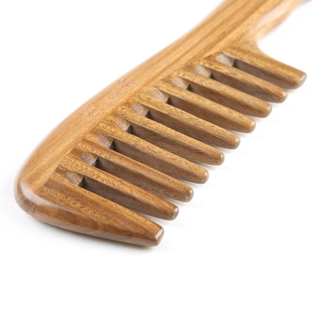 Handmade Wooden Comb with Wide Tooth for Women Sandalwood Detangling Hair Comb