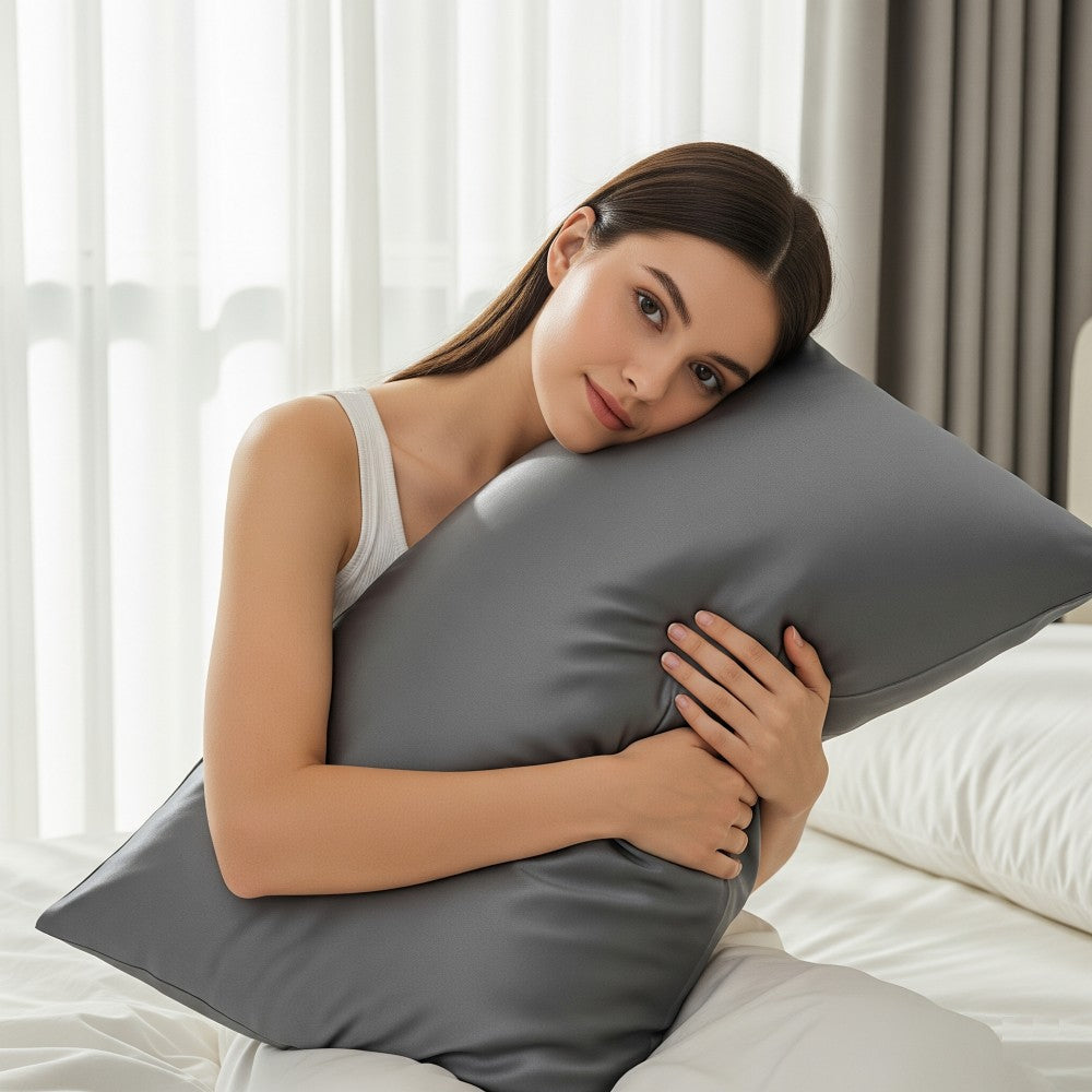 2 Pack Luxury 100% Mulberry Silk Pillowcase for Hair and Skin Health | Smooth Cooling Gentle Sleep | Envelope Closure