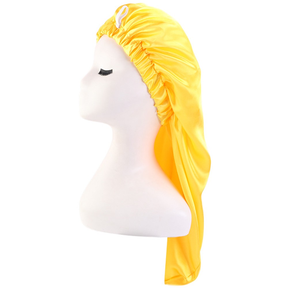 Satin Hair Bonnet for Sleeping Adjustable Sleep Cap for Women Natural Curly Hair