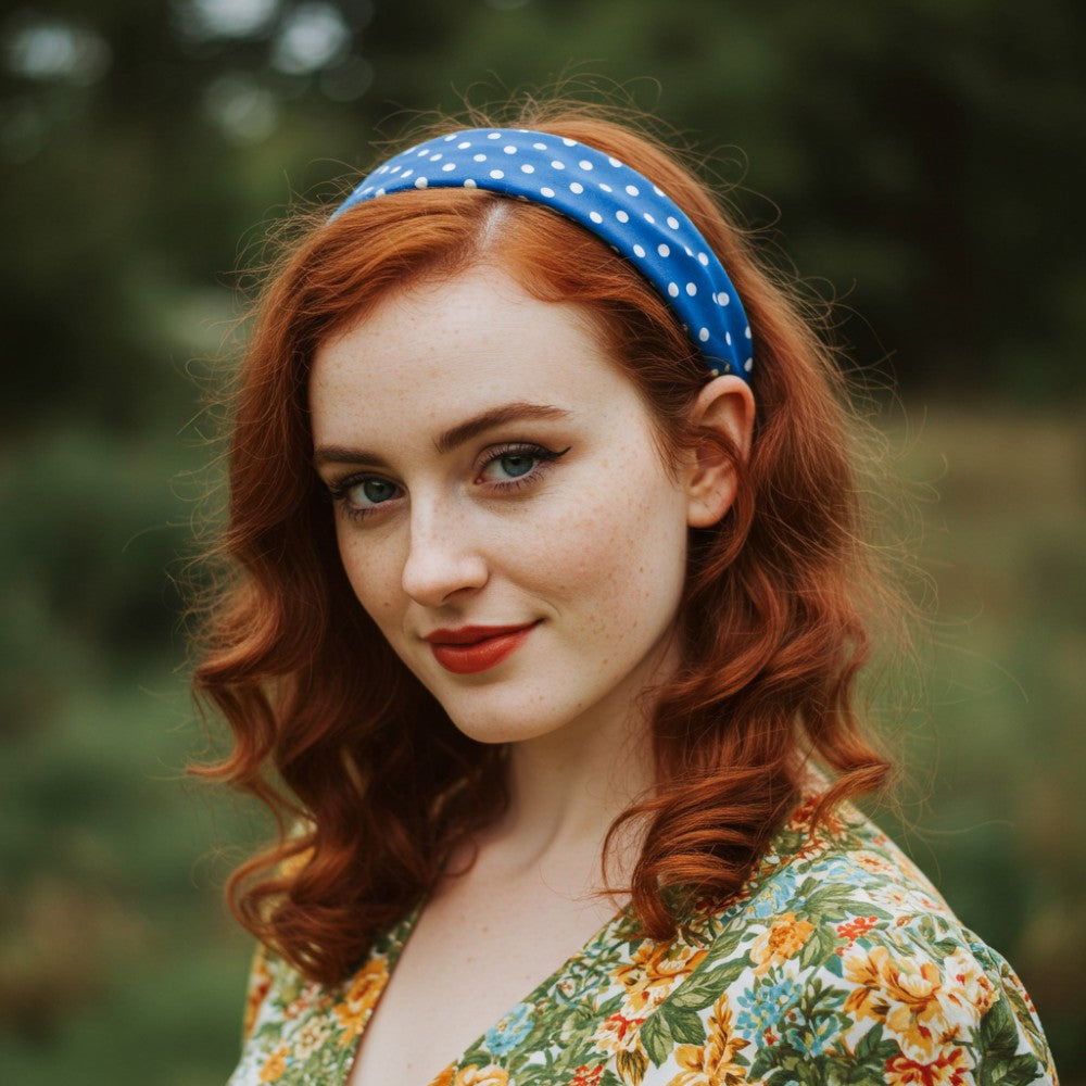 3 Pack Satin Skinny Neck Scarf Elegant Headband Wrap Lightweight Bandana - Polka Dots